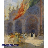 TSD3642 - Tranh sơn dầu cãnh người dân vui vẻ